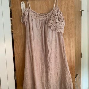 Hand-Dyed Italian Made Linen Dress